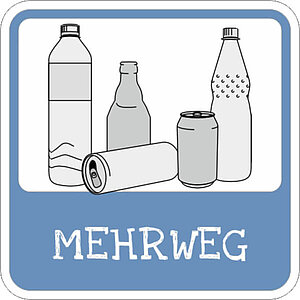 Hinweisschild | Mehrweg-Flaschenentsorgung 21.1659 Hinweisschild | Mehrweg-Flaschenentsorgung