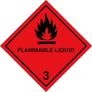 SafetyMarking Gefahrzettel nach ADR | Klasse 3, Entzündbare flüssige Stoffe Flammable Liquid 43.2220 SafetyMarking Gefahrzettel nach ADR | Klasse 3, Entzündbare flüssige Stoffe Flammable Liquid