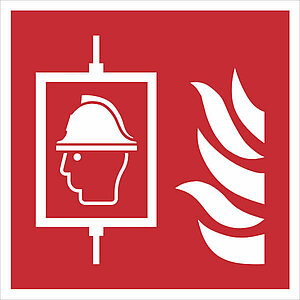 Brandschutzschild - langnachleuchtend | Feuerwehraufzug