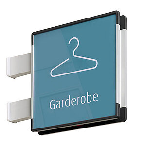 Signcode Flag Fahnenschild | mit Kunststoffabdeckung und Aluminiumrahmen für Papiereinlagen KD1190 Signcode Flag Fahnenschild | mit Kunststoffabdeckung und Aluminiumrahmen für Papiereinlagen