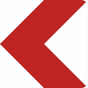 Verkehrsschild | Richtungstafel in Kurven linksweisend VZ: 625-10 53.6128 Verkehrsschild | Richtungstafel in Kurven linksweisend VZ: 625-10