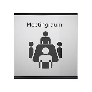 SlideFix Türschild A5 Hochformat schwarz | Acrylglasscheibe mit Aluminiumrahmen und seitlichem Einschub CO1600 SlideFix Türschild A5 Hochformat schwarz | Acrylglasscheibe mit Aluminiumrahmen und seitlichem Einschub