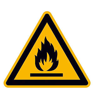 Warnschild | Warnung vor feuergefährlichen Stoffen