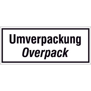 Paketaufkleber | Umverpackung / Overpack