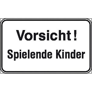 Hinweisschild - Wald- und Freizeitanlagen | Vorsicht! Spielende Kinder 11.5764 Hinweisschild - Wald- und Freizeitanlagen | Vorsicht! Spielende Kinder