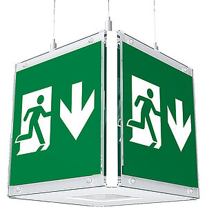 B-Lite CUBE-LUX STANDARD Rettungszeichenwürfel Basisträger | mit LED-Leuchtmittel, zur Deckenmontage BR570031 B-Lite CUBE-LUX STANDARD Rettungszeichenwürfel Basisträger | mit LED-Leuchtmittel, zur Deckenmontage