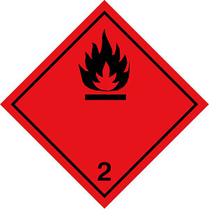 SafetyMarking Gefahrzettel nach ADR | Klasse 2.1, Entzündbare Gase 31.2213 SafetyMarking Gefahrzettel nach ADR | Klasse 2.1, Entzündbare Gase