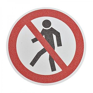 m2 Antirutschbelag Verbotszeichen | selbstklebend, Symbol: Für Fußgänger verboten 90.9452 m2 Antirutschbelag Verbotszeichen | selbstklebend, Symbol: Für Fußgänger verboten