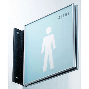 NEW AGE Fahnenschild | aus hochwertigem Acryglas mit schlichtem Aluminiumrahmen NA5021 NEW AGE Fahnenschild | aus hochwertigem Acryglas mit schlichtem Aluminiumrahmen