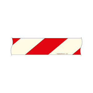 Warnmarkierungsstreifen | linksweisend, rot/langnachleuchtend 15.7386 Warnmarkierungsstreifen | linksweisend, rot/langnachleuchtend