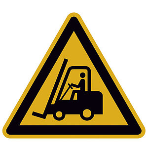 Warnschild | Warnung vor Flurförderzeugen 11.A8235 Warnschild | Warnung vor Flurförderzeugen