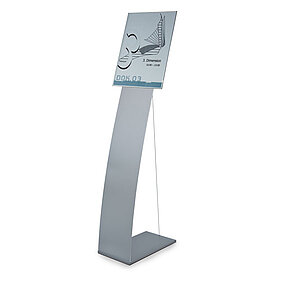 NEW AGE Bodenaufsteller A3 Hochformat | Bodenaufsteller mit Spannseil und Infotafel aus Acryglas und Aluminiumrahmen NA5085 NEW AGE Bodenaufsteller A3 Hochformat | Bodenaufsteller mit Spannseil und Infotafel aus Acryglas und Aluminiumrahmen