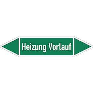 SafetyMarking Rohrleitungspfeil | Heizung Vorlauf 21.4049 SafetyMarking Rohrleitungspfeil | Heizung Vorlauf