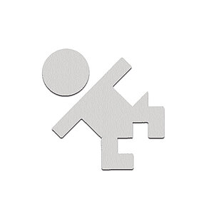 Phos Piktogramm aus Edelstahl | Türschild mit Symbol Wickelraum PK1104 Phos Piktogramm aus Edelstahl | Türschild mit Symbol Wickelraum