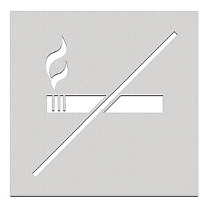 Phos Türschild aus Edelstahl | Wandschild mit Symbol Nichtraucherbereich PK1411 Phos Türschild aus Edelstahl | Wandschild mit Symbol Nichtraucherbereich