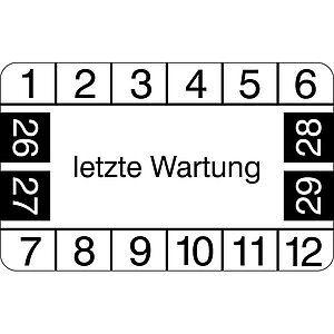 Prüfplakette | letzte Wartung