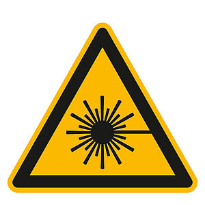 Warnschild | Warnung vor Laserstrahl