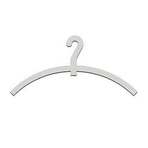Phos Piktogramm aus Edelstahl | mit Symbol Garderobenbügel PK1106 Phos Piktogramm aus Edelstahl | mit Symbol Garderobenbügel