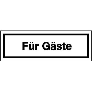 Hinweisschild - Gaststätten, Pensionen, Hotels | Für Gäste