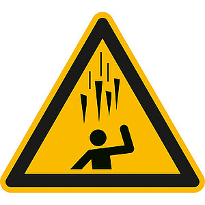 Warnschild | Warnung vor herabfallenden Eiszapfen 50.A8323 Warnschild | Warnung vor herabfallenden Eiszapfen