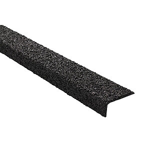 GFK Antirutsch-Treppenkantenprofil schwarz | Rutschhemmung R 13 Extra Stark, 12er Körnung 7090 DM GFK Antirutsch-Treppenkantenprofil schwarz | Rutschhemmung R 13 Extra Stark, 12er Körnung
