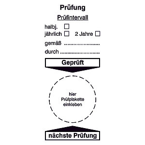 Grundplakette | Prüfung