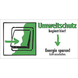 Etiketten - Umweltschutz beginnt hier | Energie sparen, Licht ausschalten 35.6958 Etiketten - Umweltschutz beginnt hier | Energie sparen, Licht ausschalten