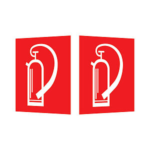 Brandschutzschild - Winkel - langnachleuchtend | Feuerlöscher 15.9204 Brandschutzschild - Winkel - langnachleuchtend | Feuerlöscher