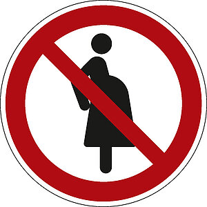 Verbotsschild | Für schwangere Frauen verboten