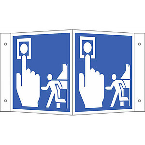 Hinweisschild - Winkel - langnachleuchtend | Hausalarm 15.A5205 Hinweisschild - Winkel - langnachleuchtend | Hausalarm