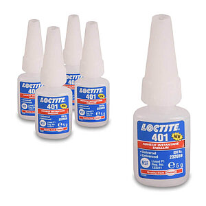 5x Loctite 401 | Cyanacrylat Sekundenkleber, 1K universal LH1316 5x Loctite 401 | Cyanacrylat Sekundenkleber, 1K universal