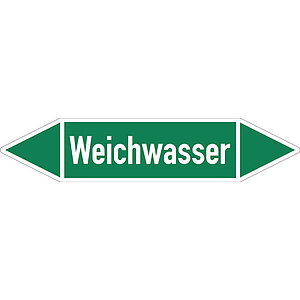 SafetyMarking Rohrleitungspfeil | Weichwasser