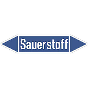 SafetyMarking Rohrleitungspfeil | Sauerstoff