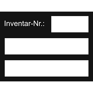 Inventaretiketten | Inventar-Nr.: