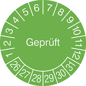 Prüfplakette | Geprüft