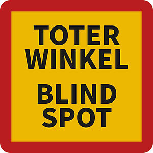 Hinweisschild | Toter Winkel Blind Spot 36.1956 Hinweisschild | Toter Winkel Blind Spot