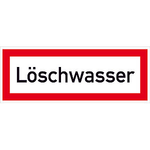 Hinweisschild für die Feuerwehr | Löschwasser