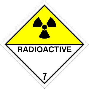 SafetyMarking Gefahrzettel nach ADR | Klasse 7D, Radioaktive Stoffe 36.2284 SafetyMarking Gefahrzettel nach ADR | Klasse 7D, Radioaktive Stoffe