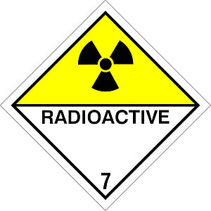 SafetyMarking Gefahrzettel nach ADR | Klasse 7D, Radioaktive Stoffe