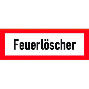 Hinweisschild für die Feuerwehr | Feuerlöscher