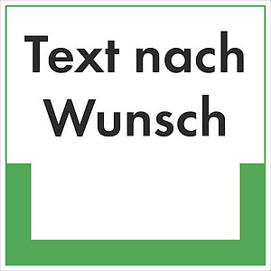 Abfallkennzeichnung - Individuelles Hinweisschild | mit Text nach Wahl (max. 20 Zeichen) 43.6406 Abfallkennzeichnung - Individuelles Hinweisschild | mit Text nach Wahl (max. 20 Zeichen)