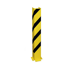 Anfahrschutz U-Profil Stahl 6,0 mm | dreiseitiger Schutz, gelb/schwarz, zum Aufdübeln MW27984 Anfahrschutz U-Profil Stahl 6,0 mm | dreiseitiger Schutz, gelb/schwarz, zum Aufdübeln