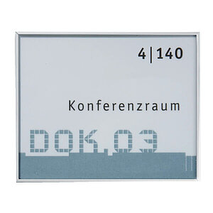 NEW AGE Türschild | zeitloses Design in flacher Bauweise, Acryglas mit schlichtem Aluminiumrahmen NA5004 NEW AGE Türschild | zeitloses Design in flacher Bauweise, Acryglas mit schlichtem Aluminiumrahmen