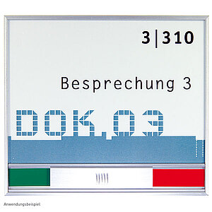 NEW AGE Türschild mit Frei-Besetzt-Anzeige | zeitloses Design in flacher Bauweise, Acryglas mit schlichtem Aluminiumrahmen NA5104 NEW AGE Türschild mit Frei-Besetzt-Anzeige | zeitloses Design in flacher Bauweise, Acryglas mit schlichtem Aluminiumrahmen