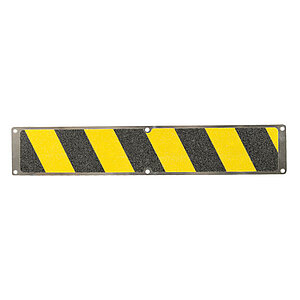 Antirutsch-Aluminiumplatte gelb/schwarz | zum verschrauben, Rutschhemmung R 13 Typ Universal 90.1490 Antirutsch-Aluminiumplatte gelb/schwarz | zum verschrauben, Rutschhemmung R 13 Typ Universal
