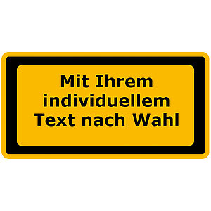 Warn-Zusatzschild - Laserkennzeichnung | mit Text nach Wahl 21.9917 Warn-Zusatzschild - Laserkennzeichnung | mit Text nach Wahl