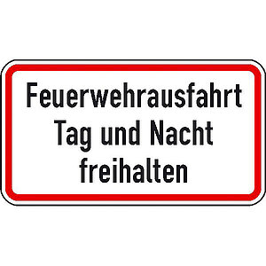 Brandschutzschild | Feuerwehrausfahrt Tag und Nacht freihalten 53.6056 Brandschutzschild | Feuerwehrausfahrt Tag und Nacht freihalten