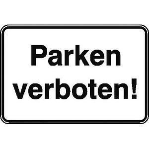 Parkplatzkennzeichnung / Hinweisschild | Parken verboten!