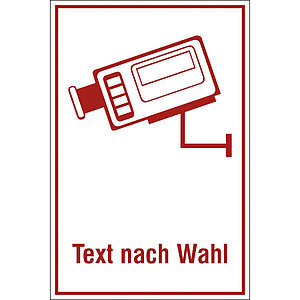 Video Infozeichen - Betriebskennzeichnung | mit Text nach Wahl 51.G5030 Video Infozeichen - Betriebskennzeichnung | mit Text nach Wahl
