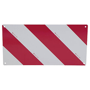Warntafel | rot/weiß, linksweisend,